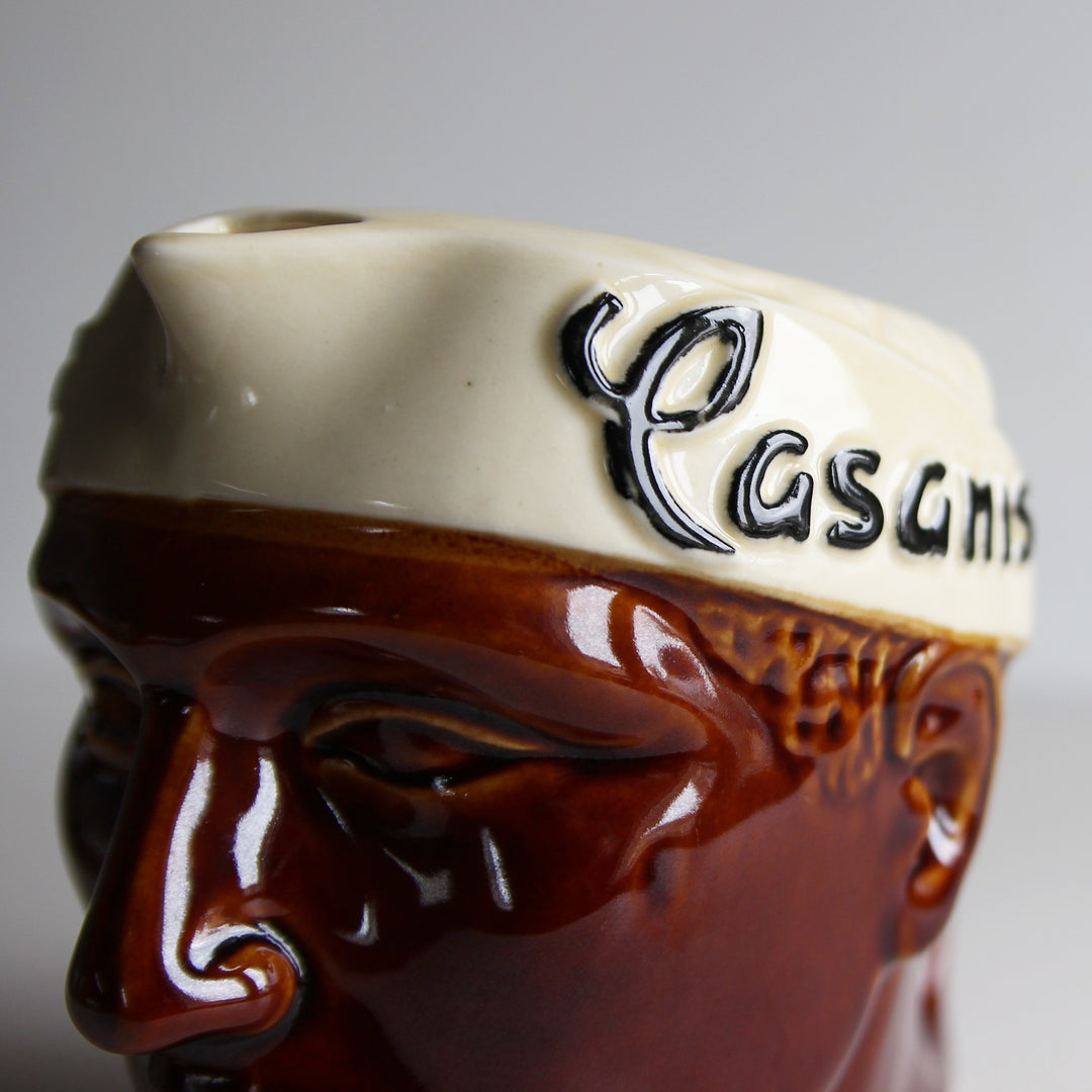 Casanis Keramikkaraffe – Maurischer Kopf, Frankreich, 1960er Jahre
