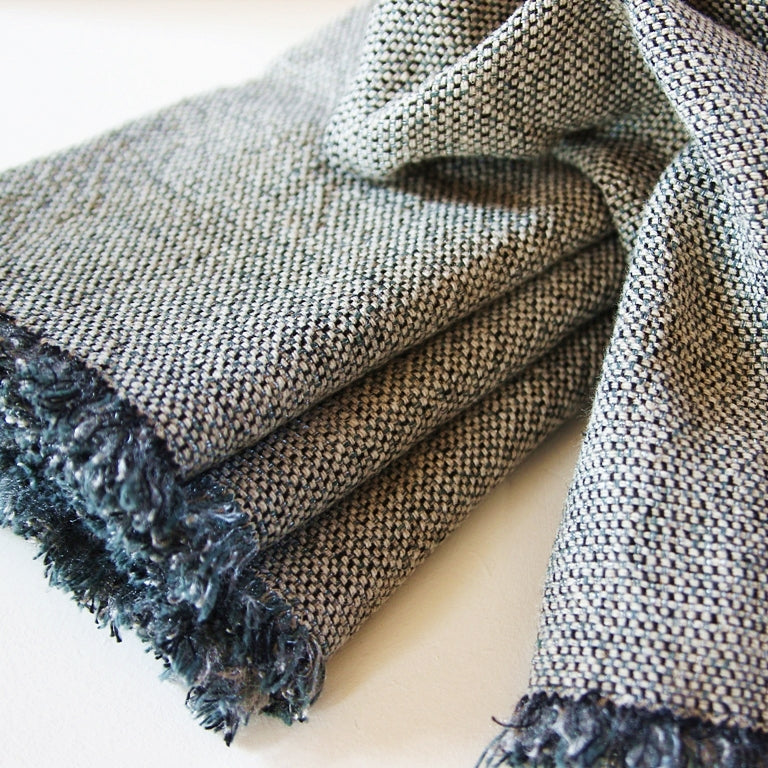 Leinen Serviette Blue Noir