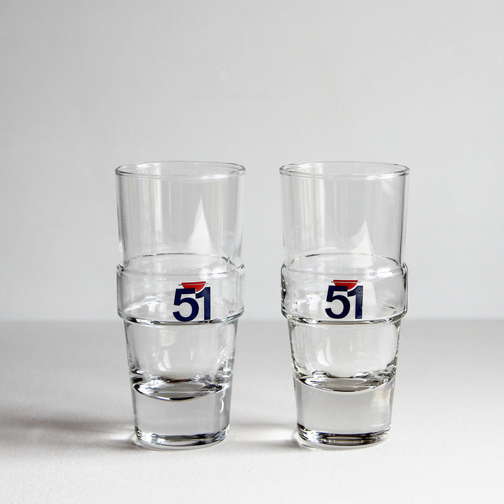 Pastis 51 Bistrogläser – 2er Set – 1970er Jahre