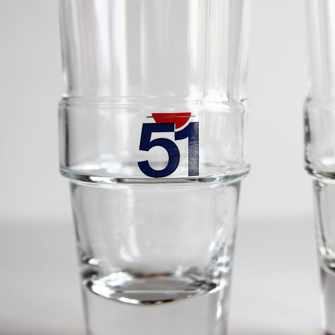 Pastis 51 Bistrogläser – 2er Set – 1970er Jahre