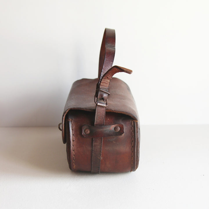 Bouletasche aus Leder – Frankreich, 1950er–1970er Jahre