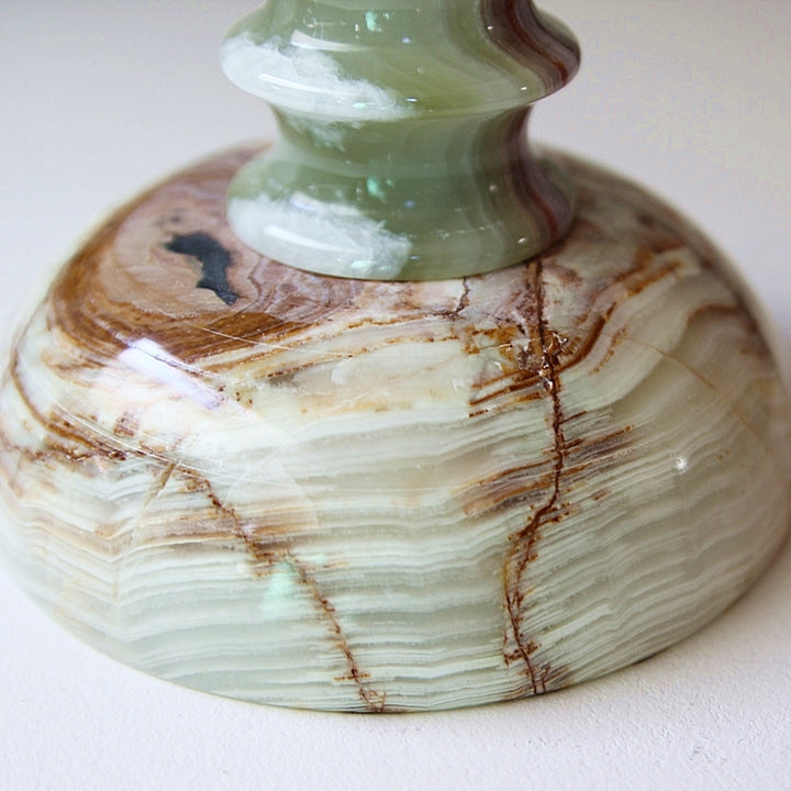 Onyx Schale auf Fuß – Naturstein