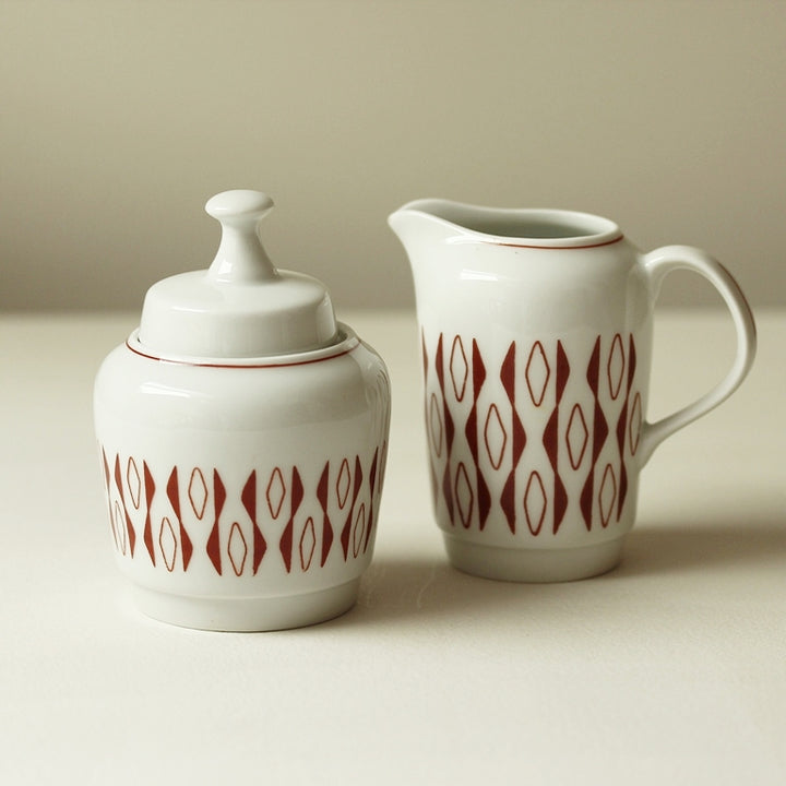Vintage Zucker Milch Set – Jettin Porzellan 1960er