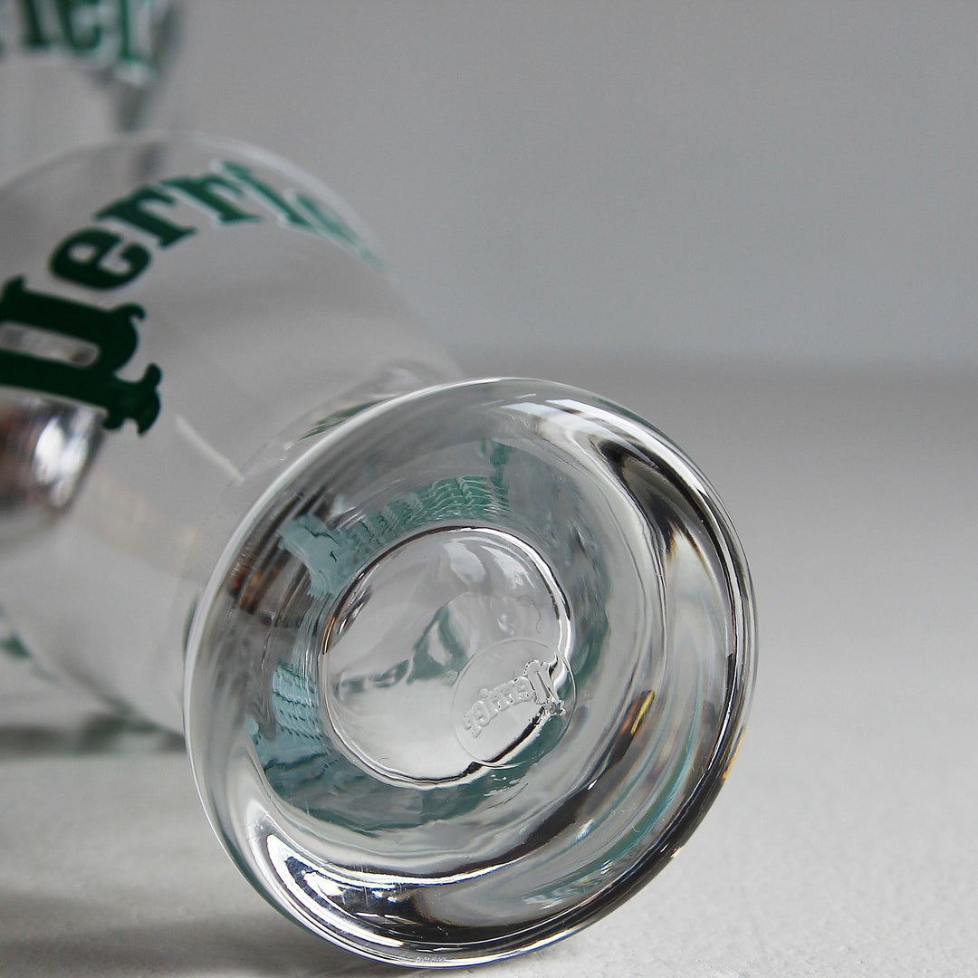 Perrier bistro glasses – set of 3, France, 1980s