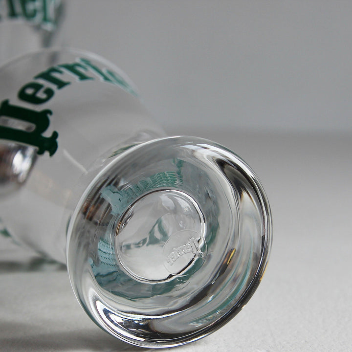 Perrier bistro glasses – set of 3, France, 1980s