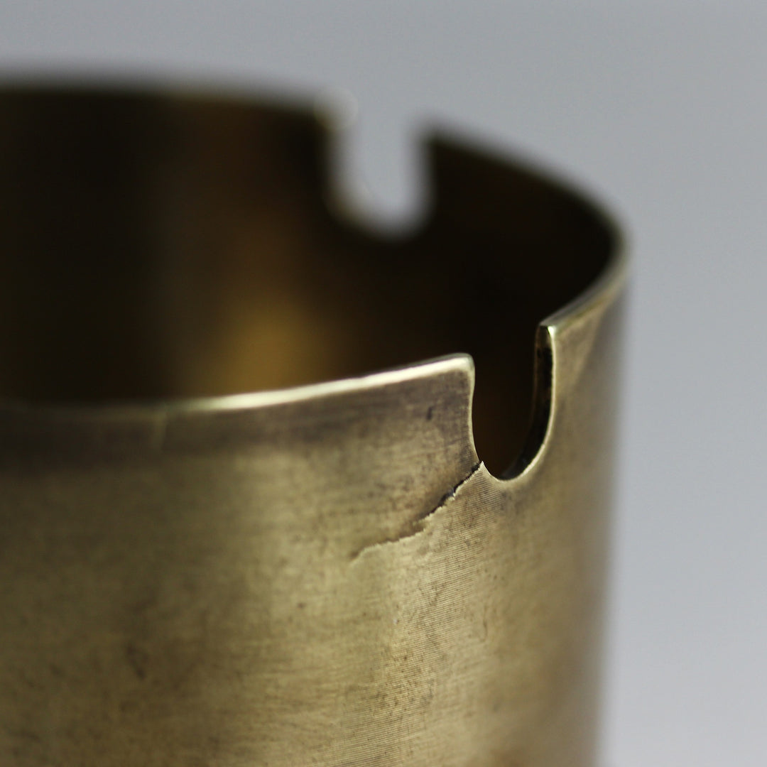 WWII Trench Art Aschenbecher aus Messing – US Army, 1944