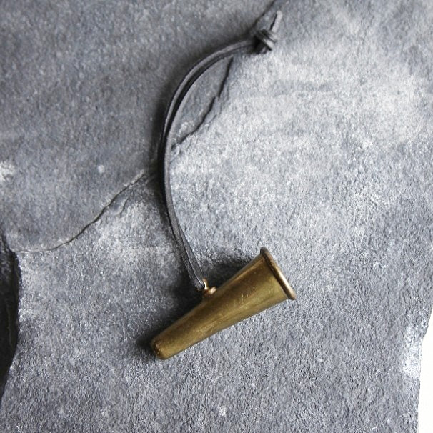 Kleines Signalhorn aus Messing – Anfang 20. Jahrhundert