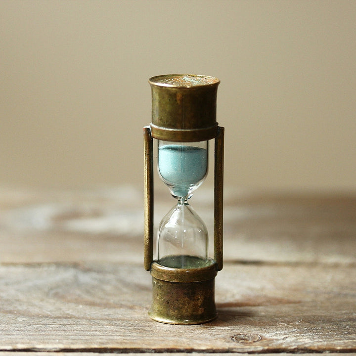 Vintage Brass Hourglass