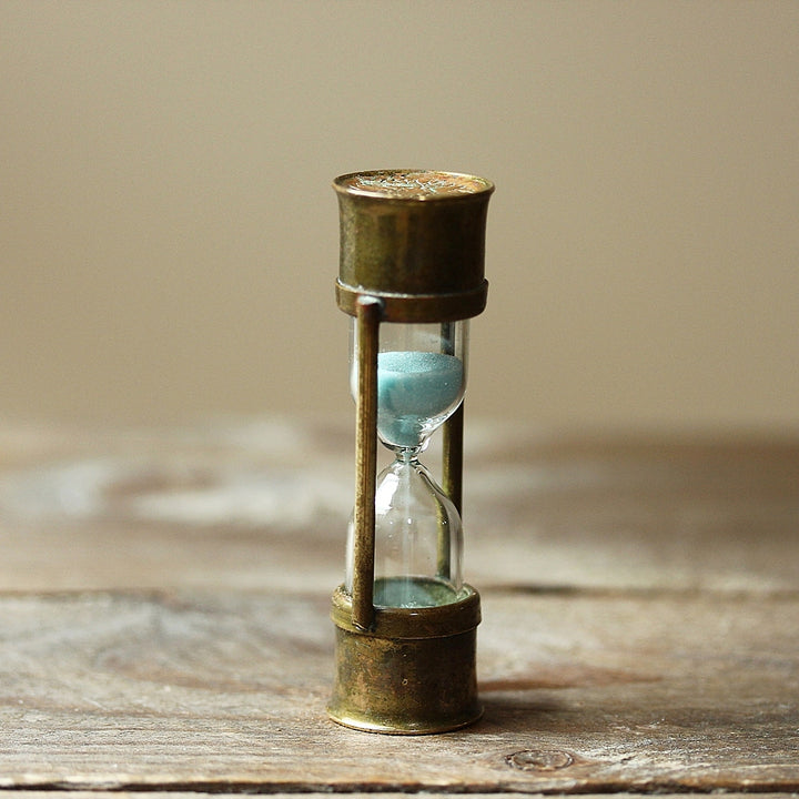 Vintage Brass Hourglass