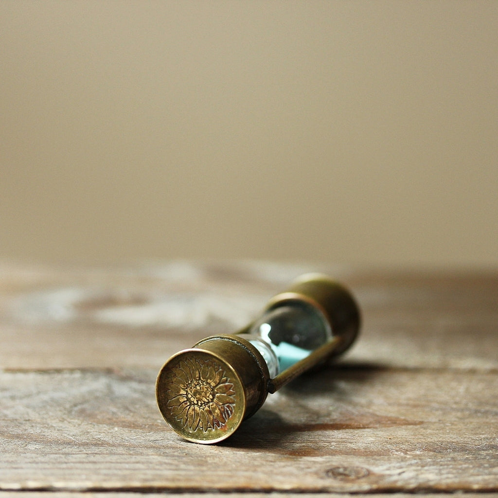 Vintage Brass Hourglass