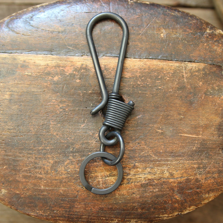 Solid Brass Keyhook in matte black plated