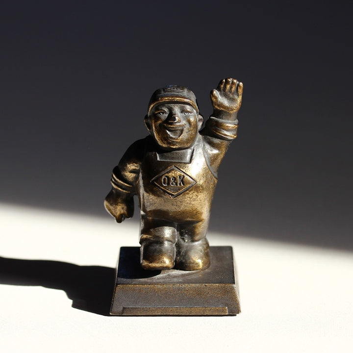 O&K Werbefigur – Orenstein & Koppel – Messing