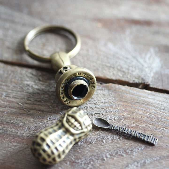 Peanuts & Co. Brass Keychain – Made in Japan