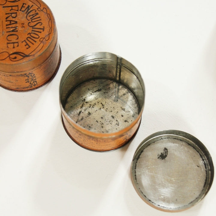 Französische Encaustique-Wachsdose