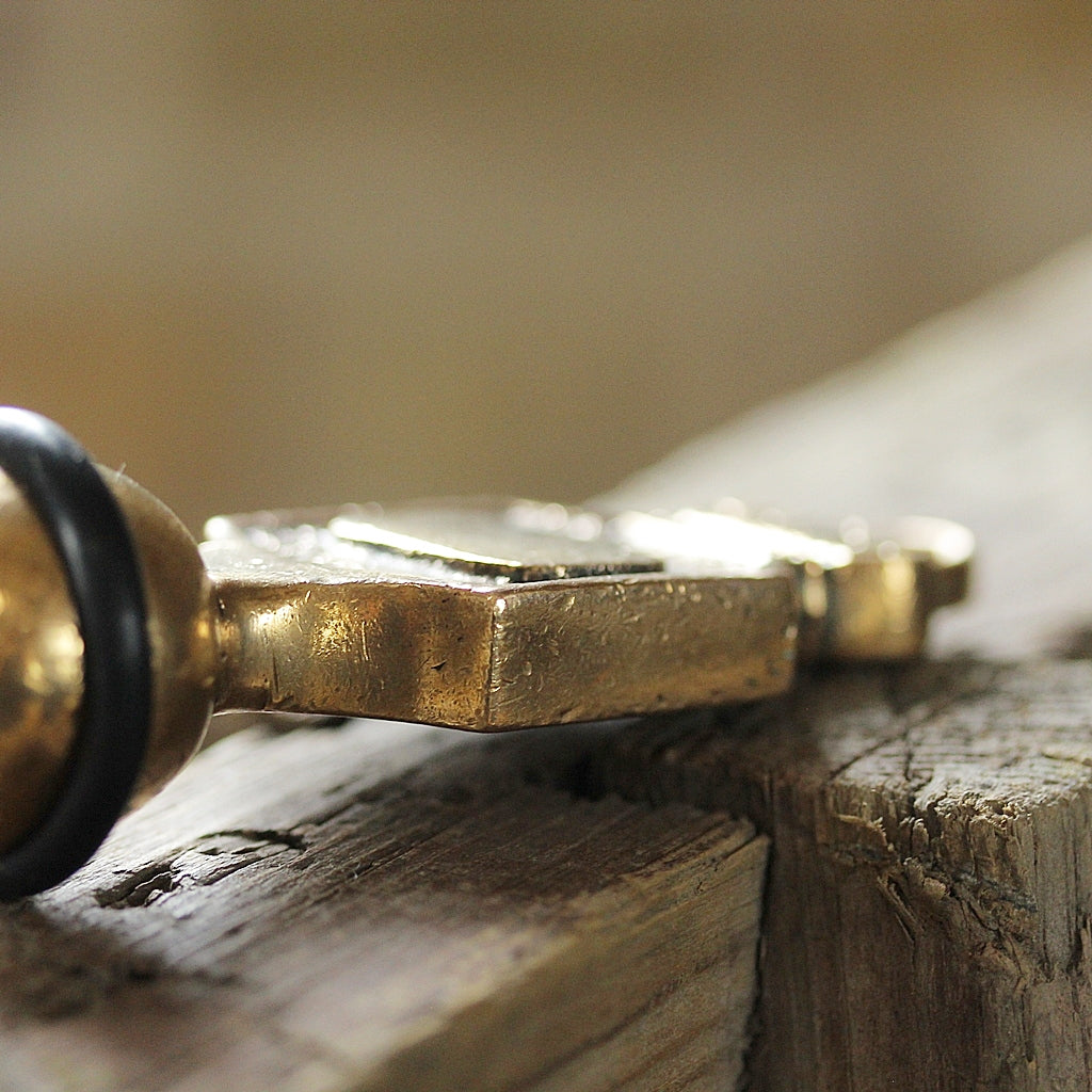 Vintage Hotel Key Fob Brass