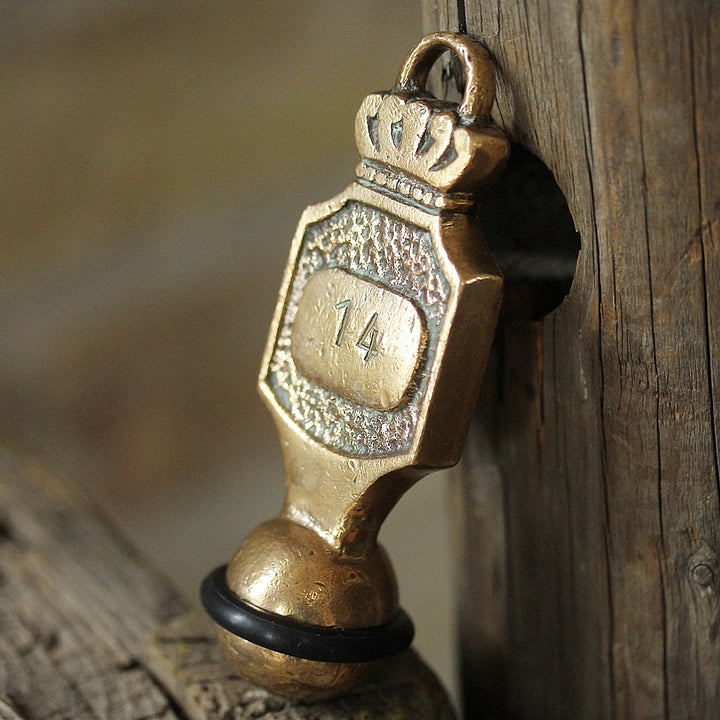 Vintage Hotel Key Fob Brass