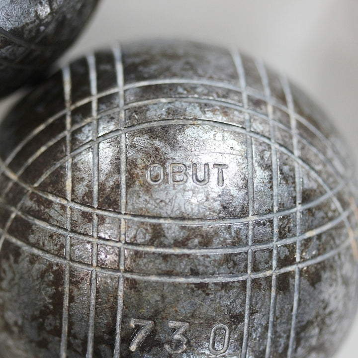 Boule-Kugeln Obut mit Ledertragegurt