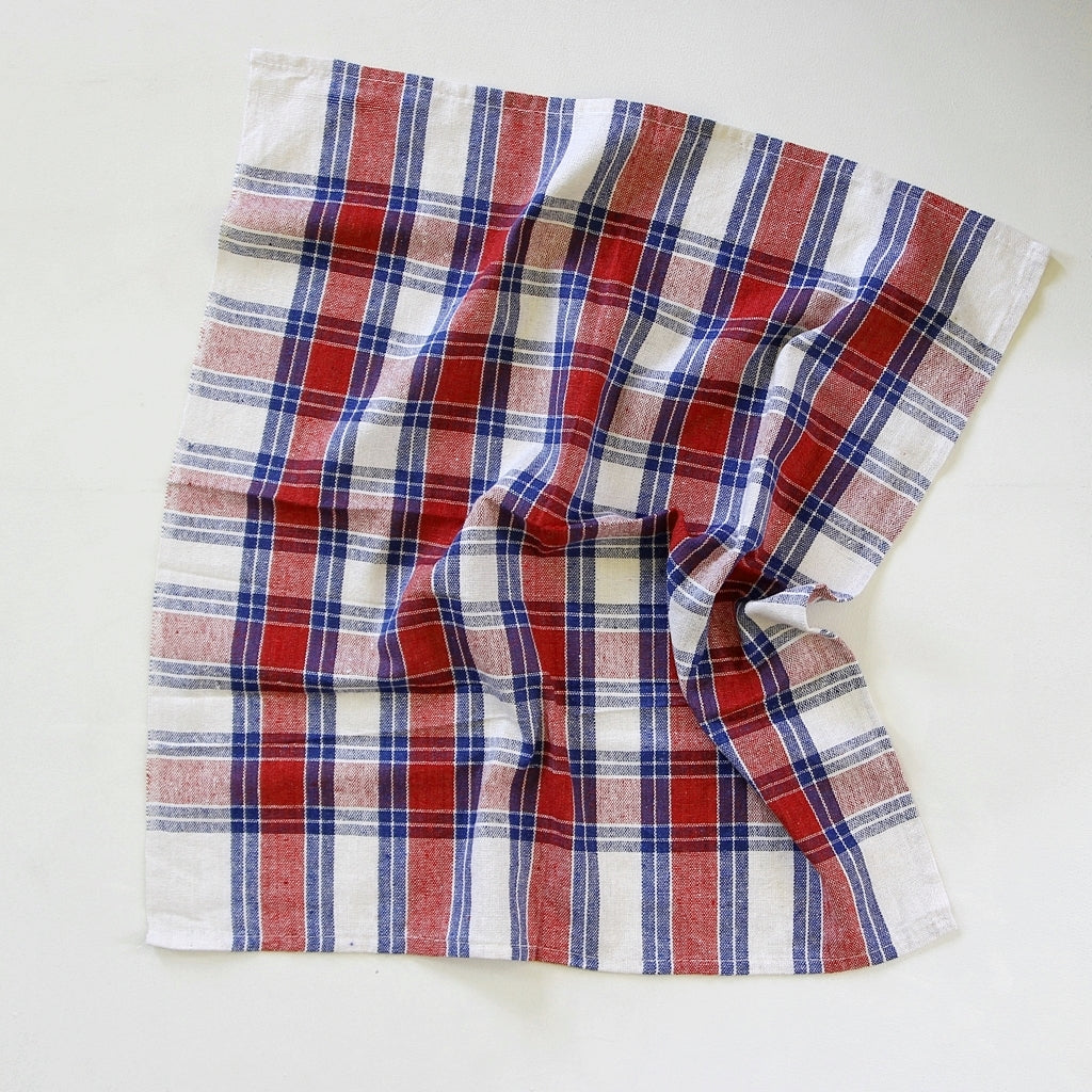 Tea Towel - tricolor check