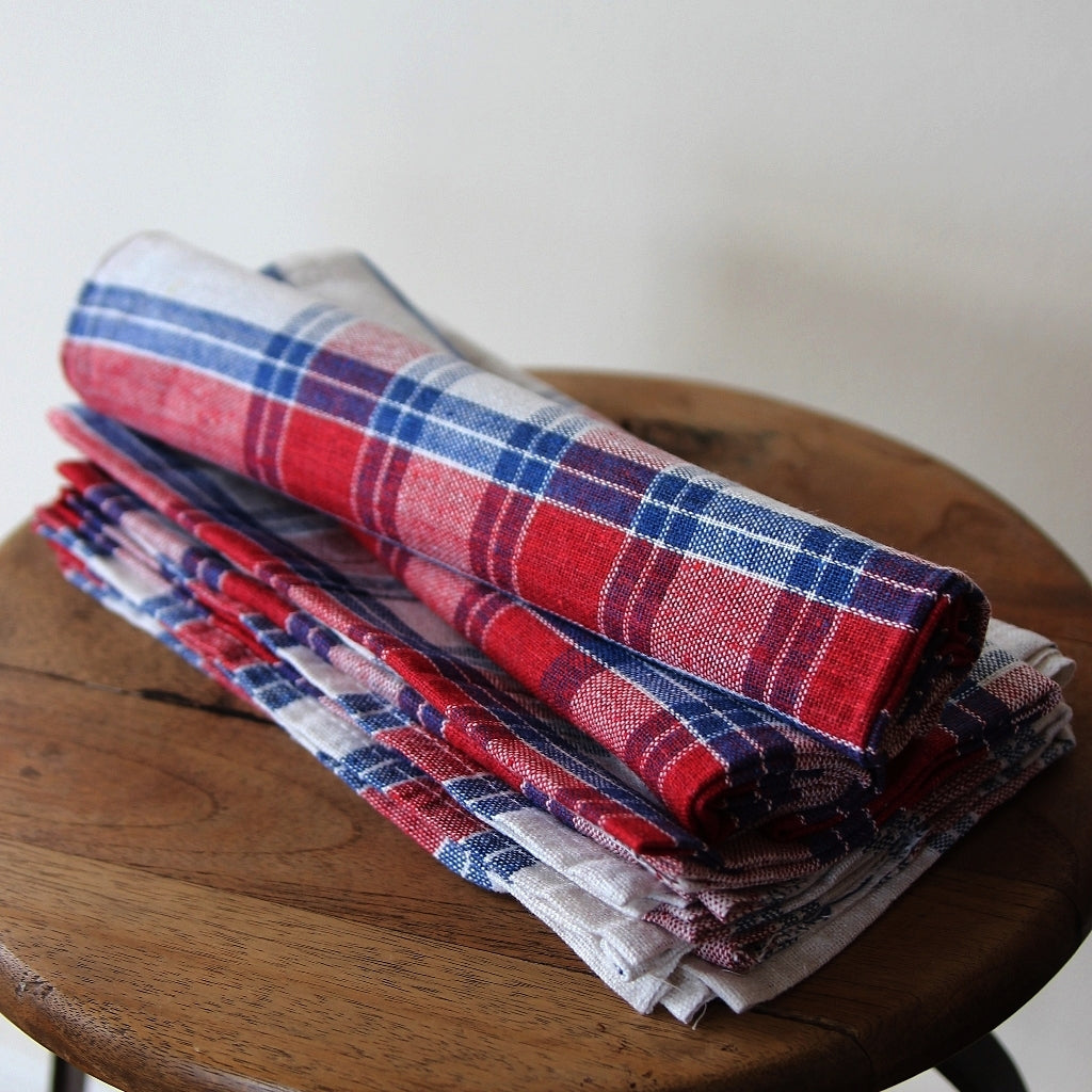 Tea Towel - tricolor check