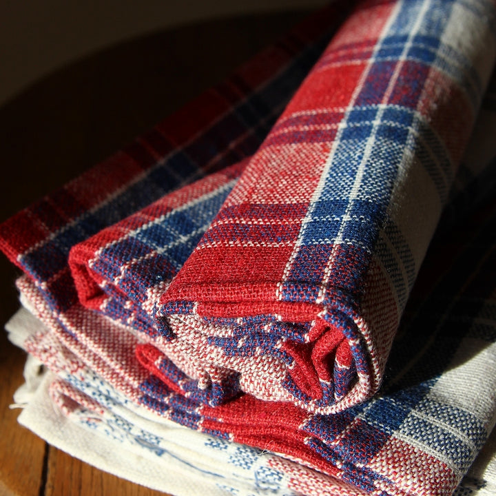 Tea Towel - tricolor check