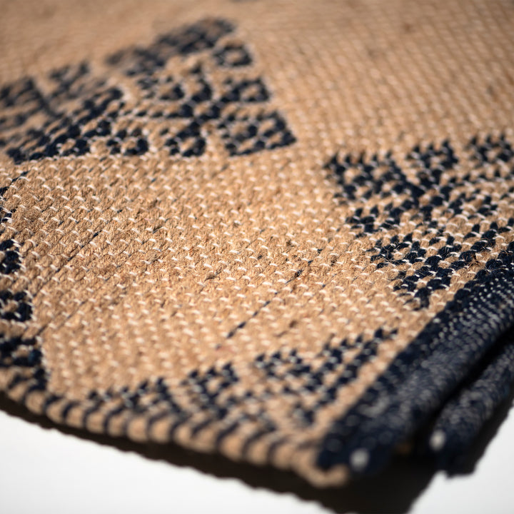 Tile Patterned Jute Mat