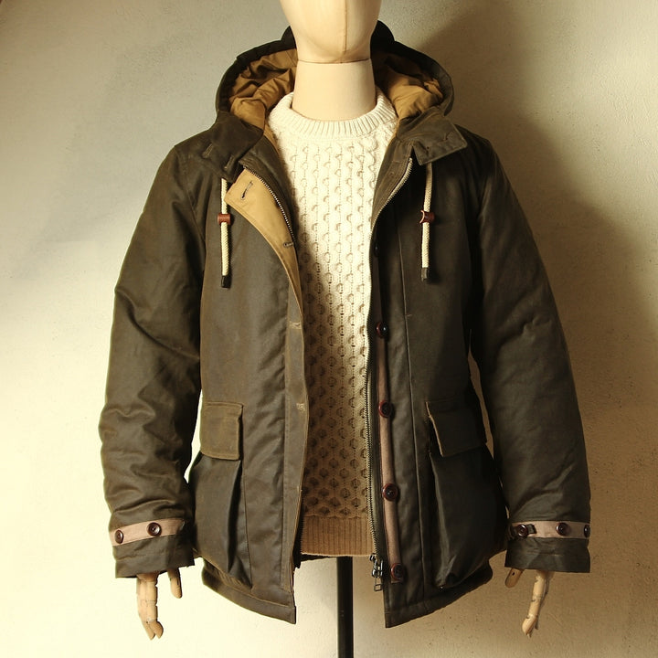 SALE - La Snow Parka in Khaki Waxed