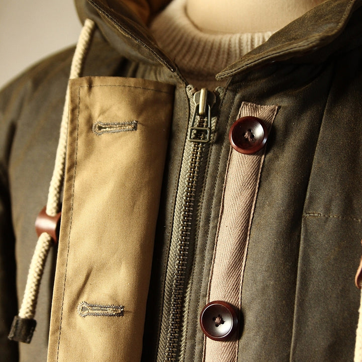 SALE - La Snow Parka in Khaki Waxed