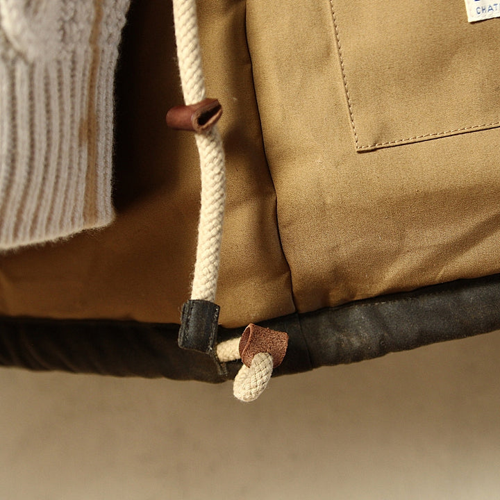 SALE - La Snow Parka in Khaki Waxed