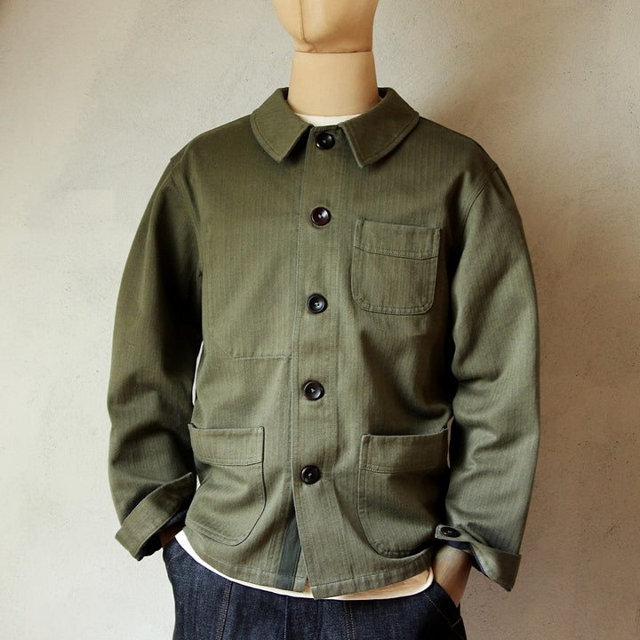 Le Bourgeron "Metis Cotton HBT" - Khaki