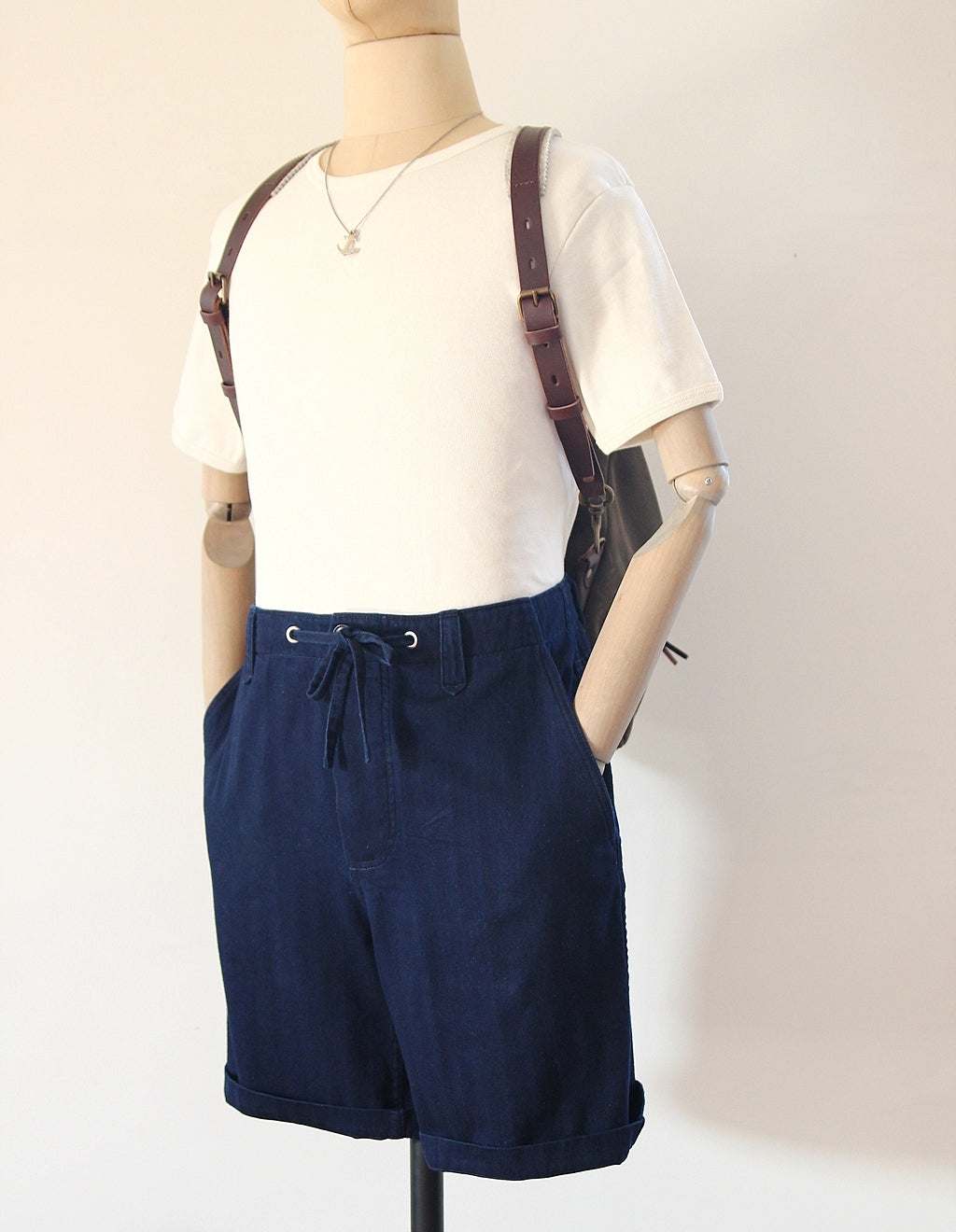 SALE - Le Short Nervi HBT Indigo