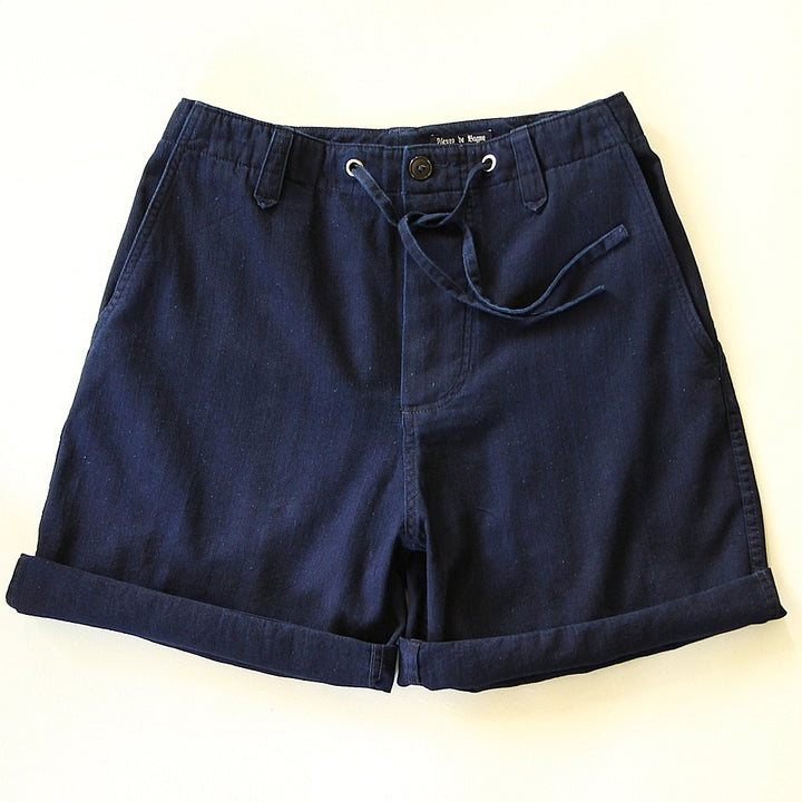 SALE - Le Short Nervi HBT Indigo