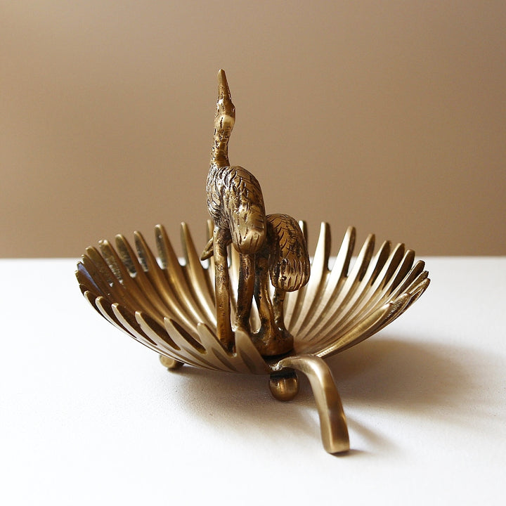 Leaf Trinket Tray with Birds