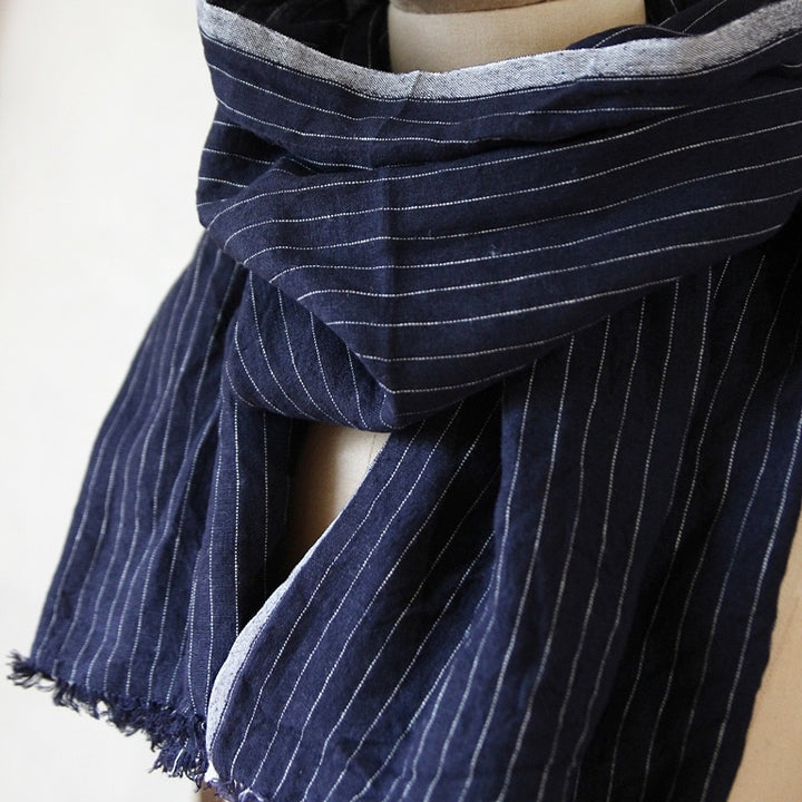 Linen Tuz Fringe Scarf - Harper