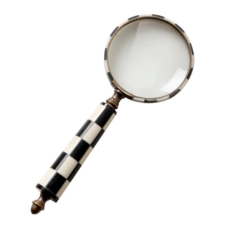 Loupe motif noir et blanc