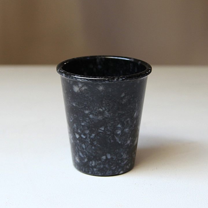 Marbled Melamine Cup - Black