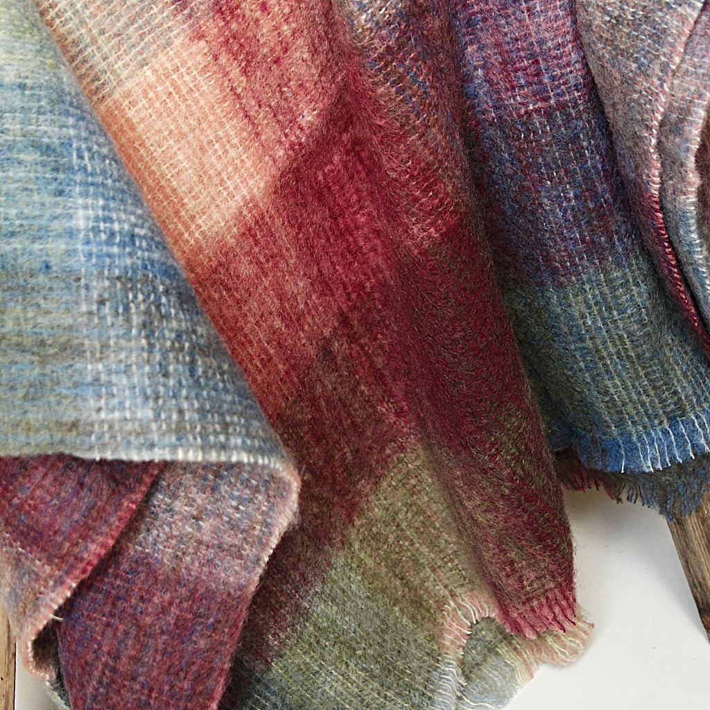 Mohair Throw – Watercolour