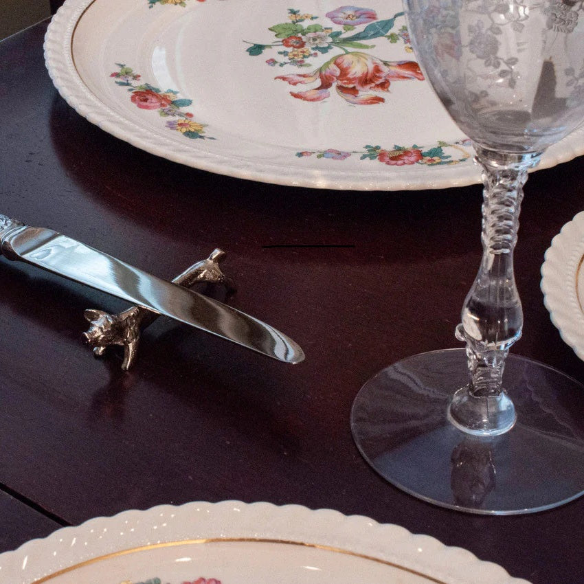 Pewter Knife Rest Couchon