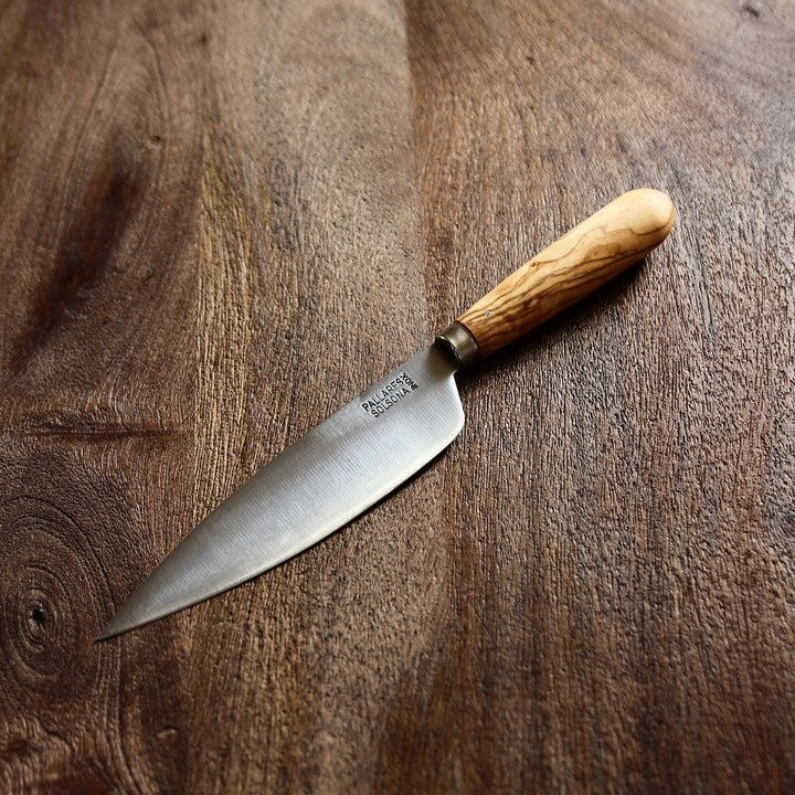 Rounded Kitchen Knife Olive Wood - 16 cm