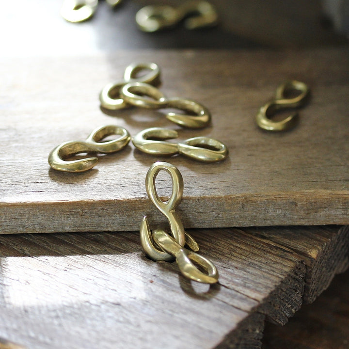 S-Shape Closed Hook Brass