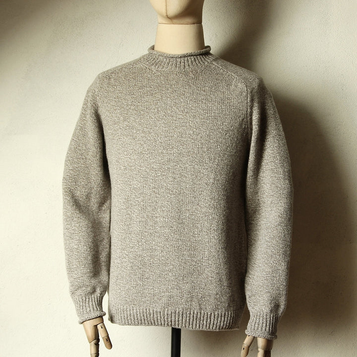 Saddle Shoulder Sweater - Mushroom