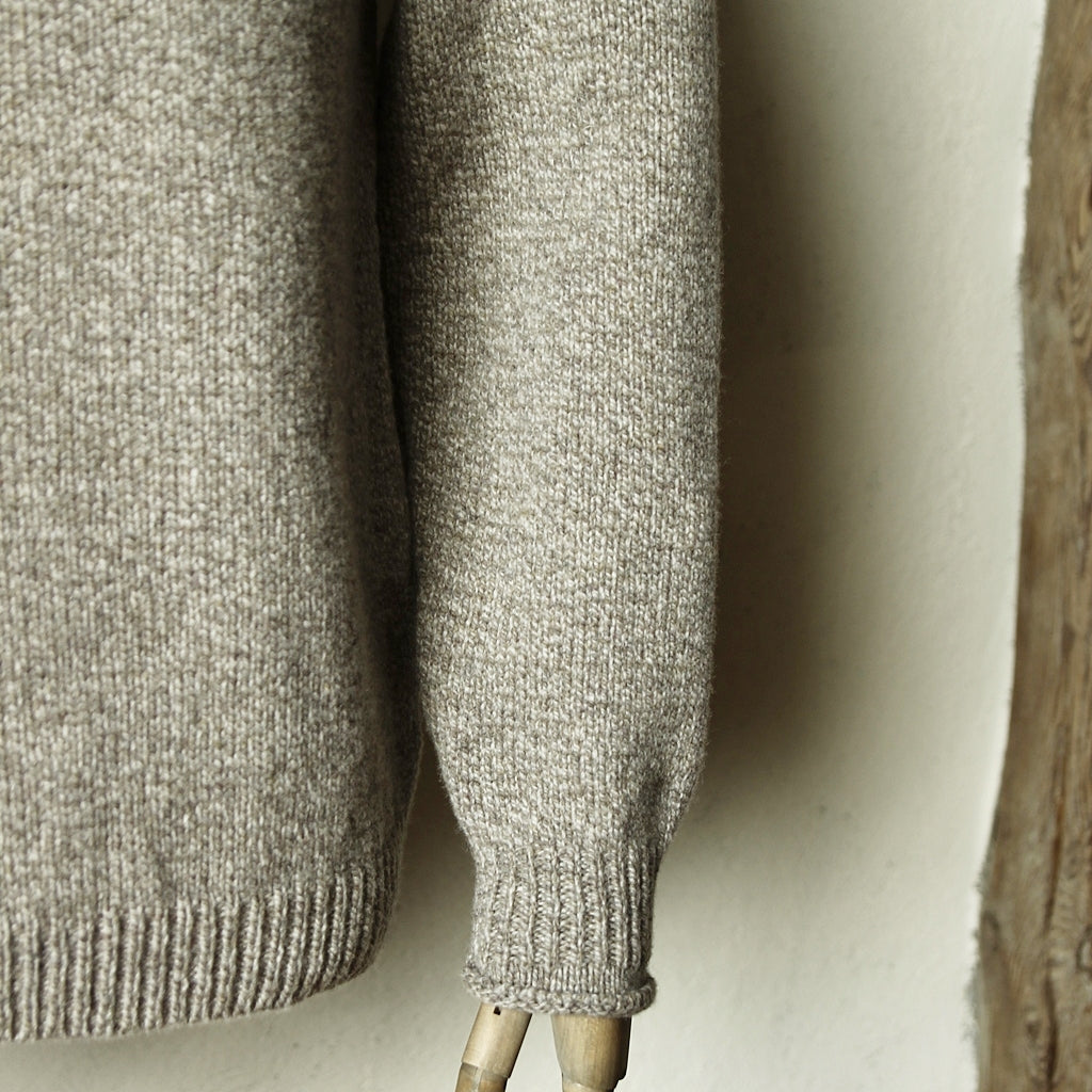 Saddle Shoulder Sweater - Mushroom