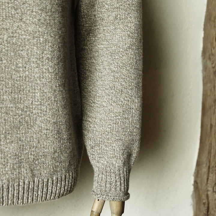Saddle Shoulder Sweater - Mushroom