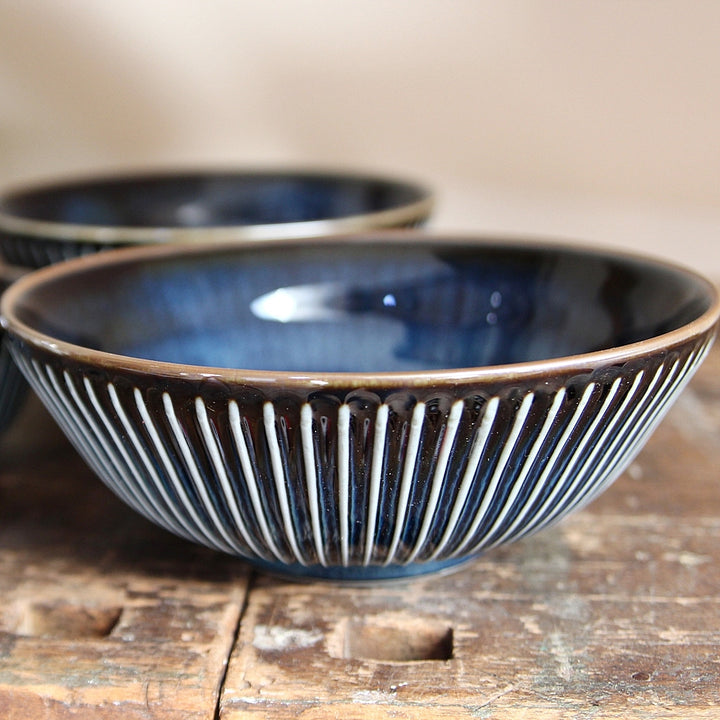 Salad Bowl Vertical Blue