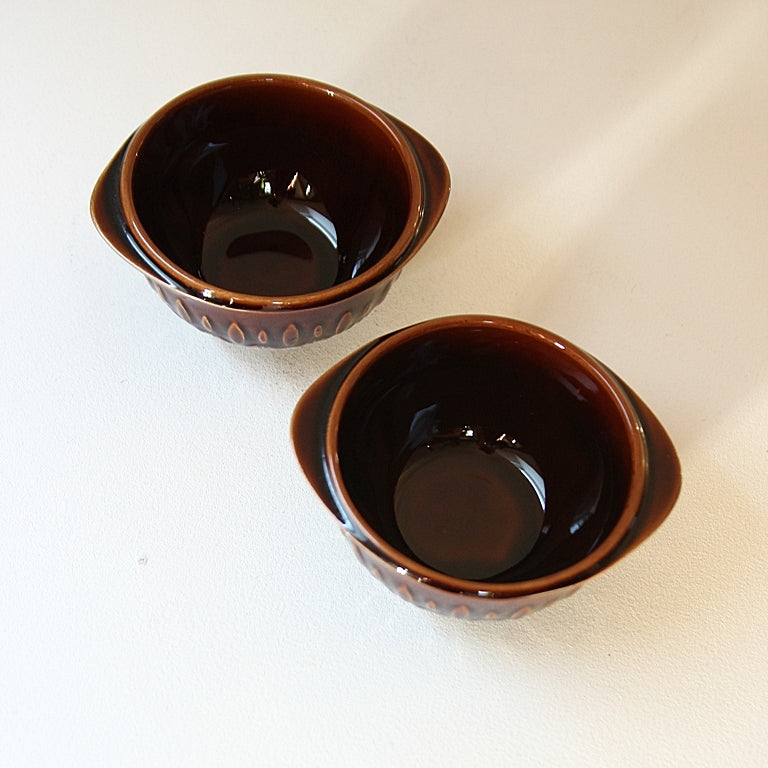 Sarreguemines France – 2 Suppentassen aus den 1970er Jahren