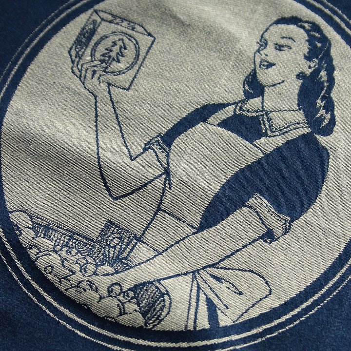 "Savon de Marseille" Tea Towel Blue