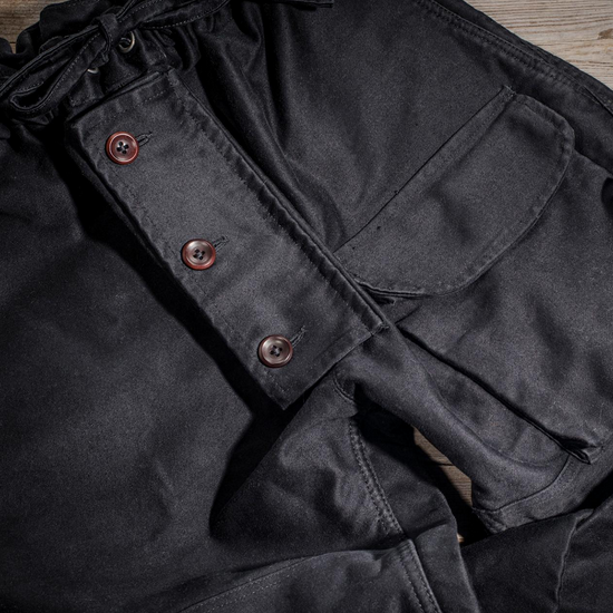 Submariner Pant Black Moleskine