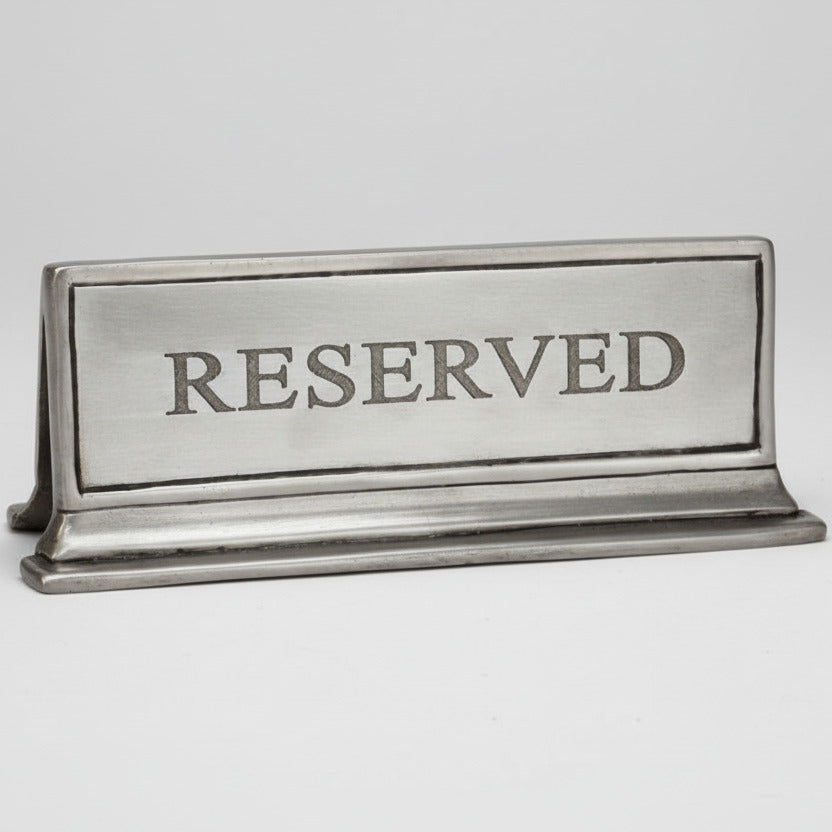 Tischschild Reserved