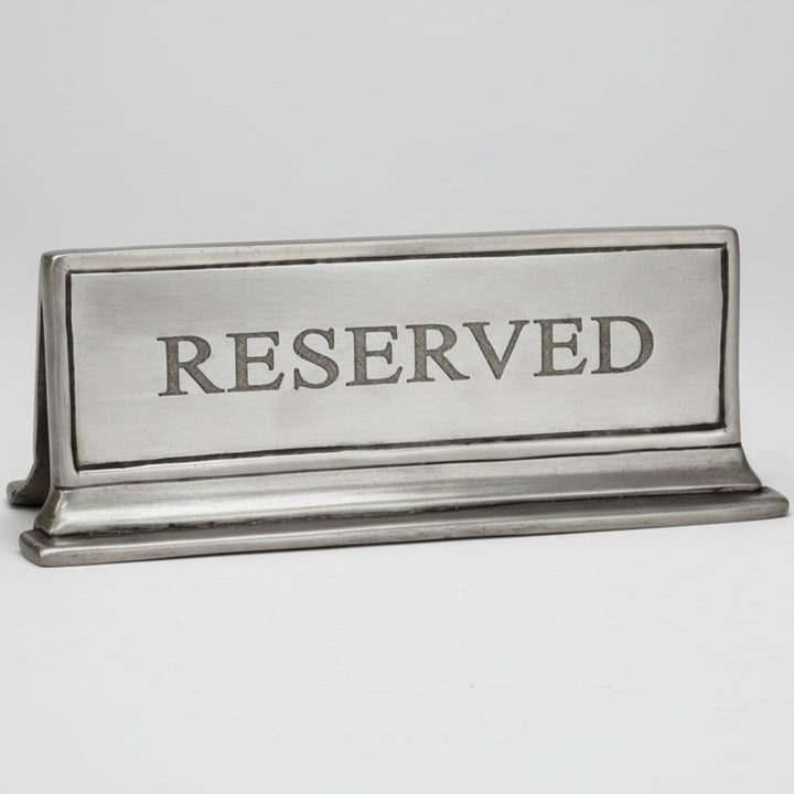 Tischschild Reserved