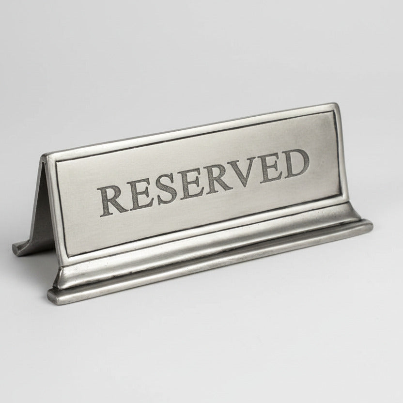 Tischschild Reserved