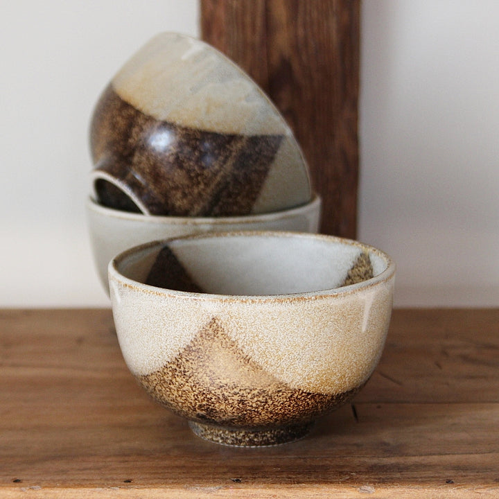 Triangle Bowl beige/brown